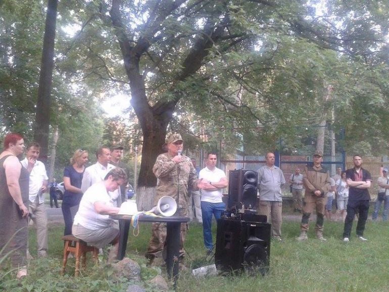 23 червня активісти Добровольчого Руху ОУН відвідали збори місцевої громади селища Водогін