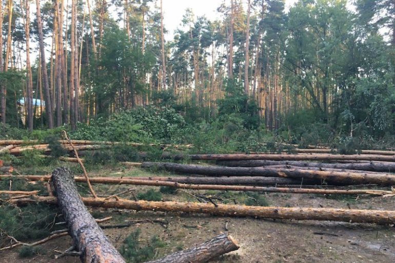 Збори громади Водогону проти незаконного будівництва у селищі