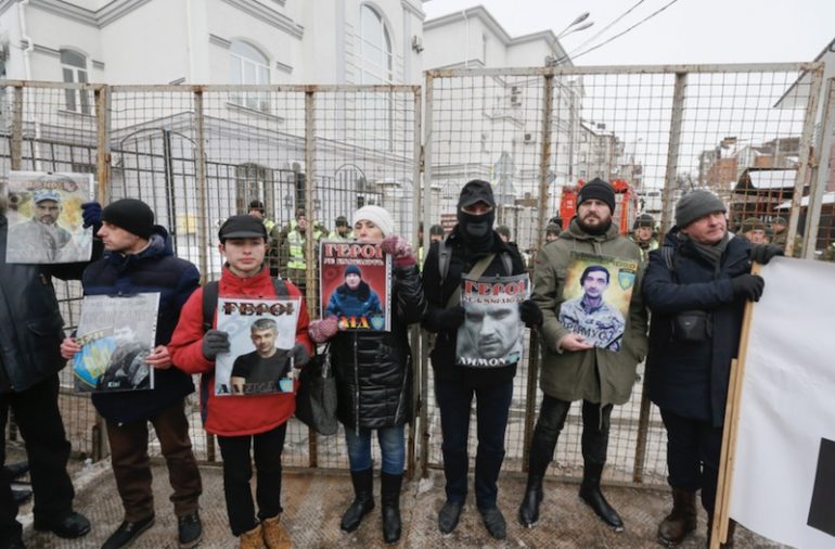 Акція «Народне припинення дипломатичних стосунків з агресором» у Києві