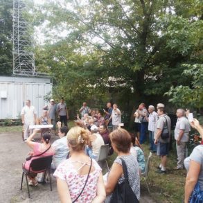 Збори громади і переобрання голови селища Водогін