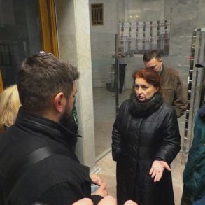 Акція в МЗС "Верніть Степана Бандеру в Україну"