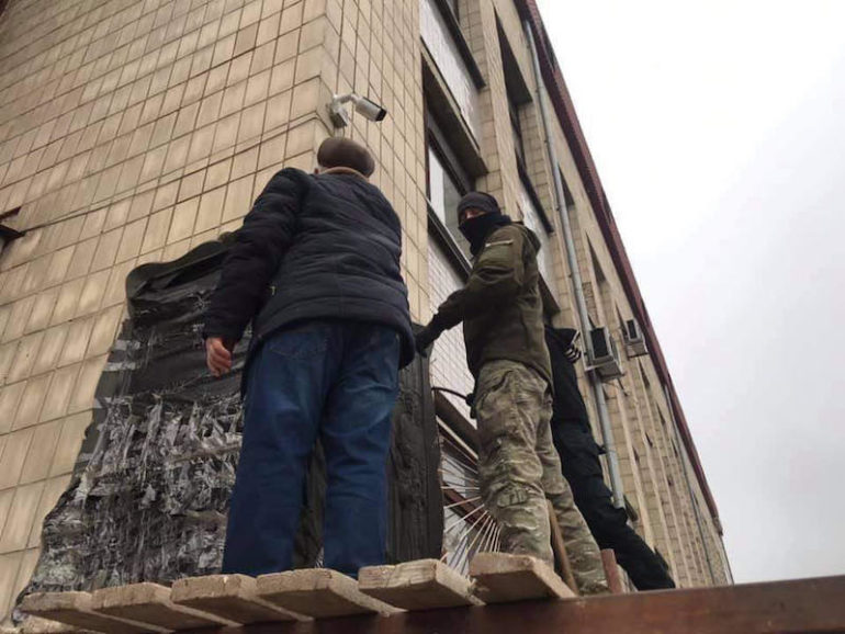 Декомунізаційна акція у Білій Церкві