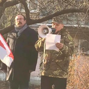 ОУН долучився до пікетування посольства Білорусі у Києві