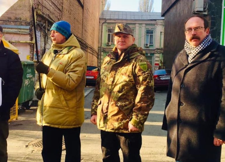 ОУН долучився до пікетування посольства Білорусі у Києві