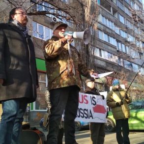 ОУН долучився до пікетування посольства Білорусі у Києві