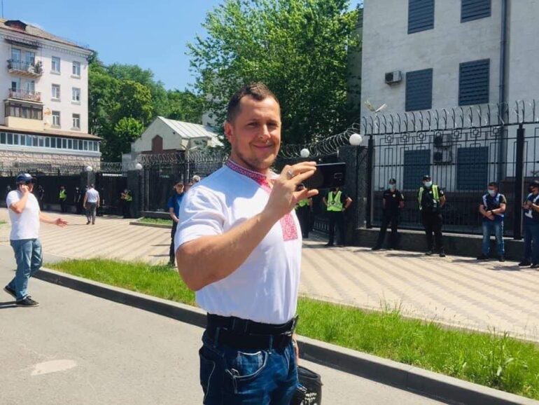 Де Роман Біленький? - пікет московської амбасади
